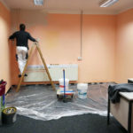Foto von Renovierungsarbeiten im Büro